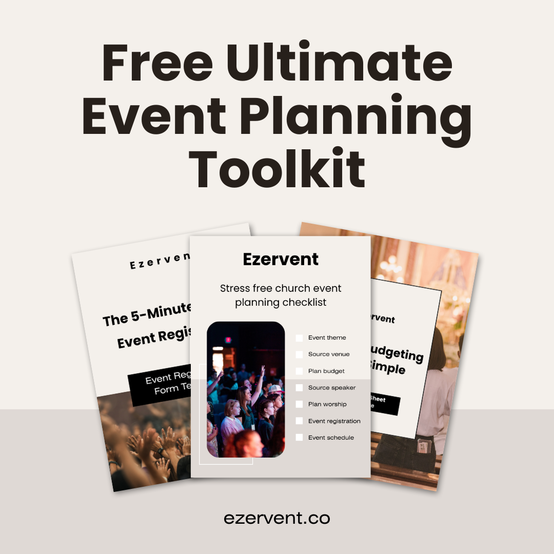 Ezervent church event planning checklist